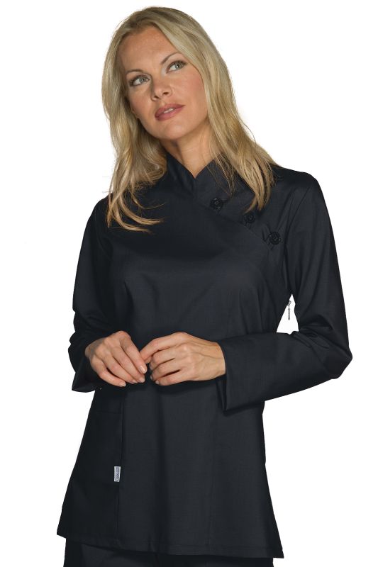 Casacca TaipeiLa Casacca Taipei è una camicia a manica lunga nero. Per settore medico estetico e sanitario. Utilizzata come divisa per dentista. Una tasca applicata a destra e abbottonatura laterale.0024010024P