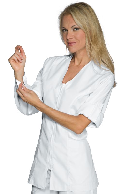 Casacca BenidormLa casacca Benidorm è una camicia da donna a manica lunga bianco. Ideale per settore medico