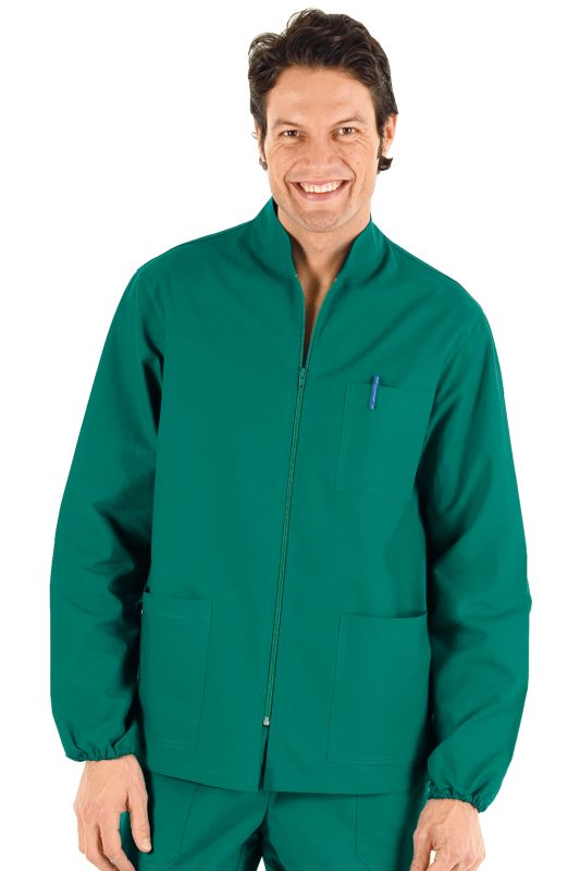 Casacca SamarcandaLa casacca Samarcanda è una camicia unisex a manica lunga verde. Per settore medicale