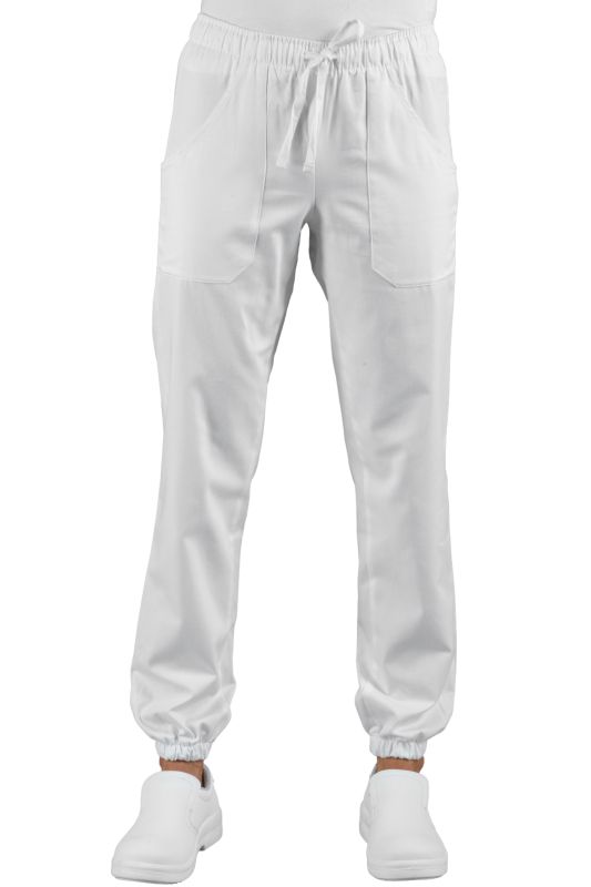 Pantagiaffa con elasticoPantagiaffa unisex con elastico alle caviglie bianco. Molto utilizzato anche nel settore medicale