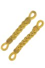 Coppia trecce dorateCoppia trecce da abbinare alla coreana giallo.1231001231P